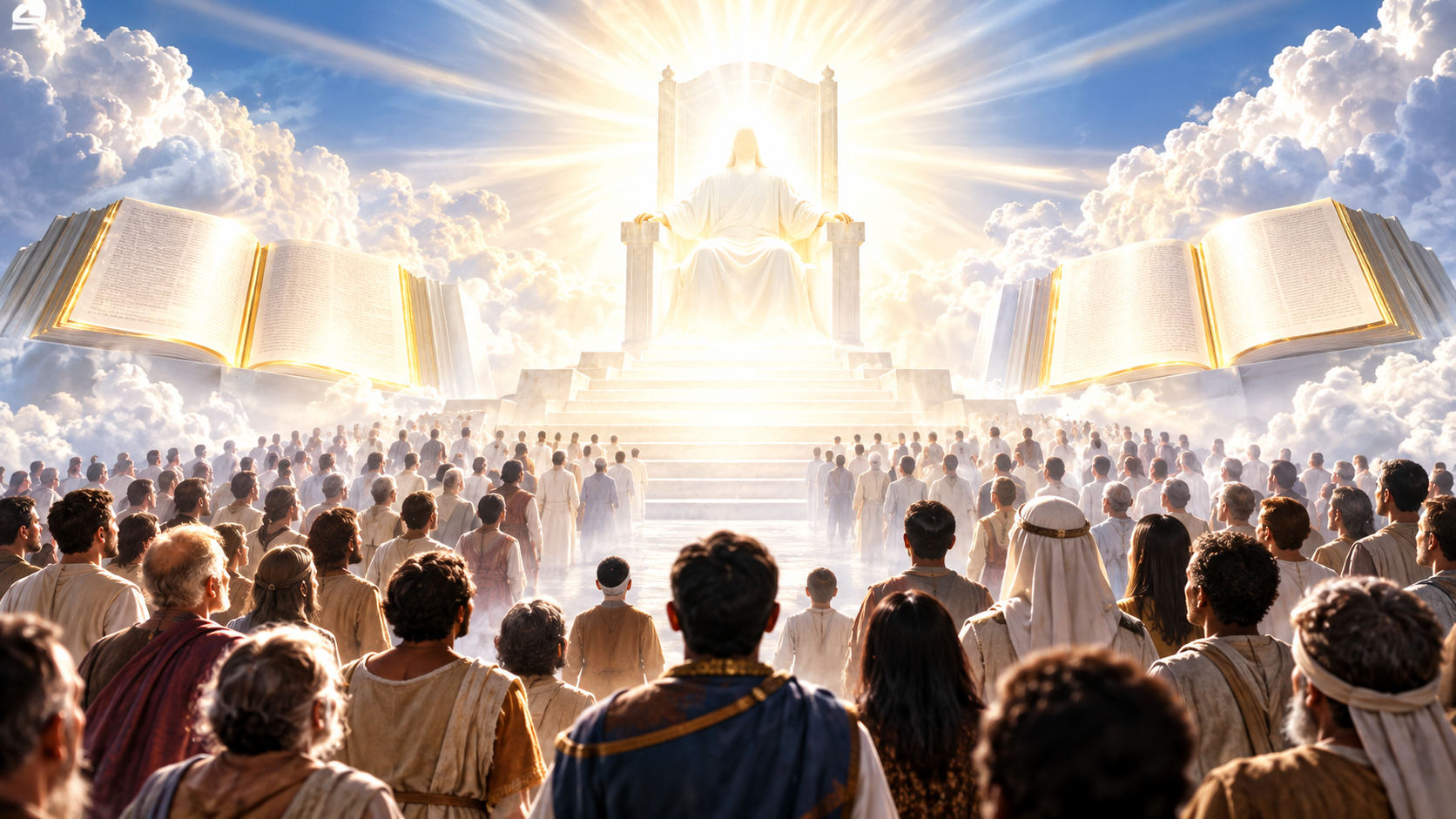Great White Throne Judgment with the resurrected standing before God as the books are opened